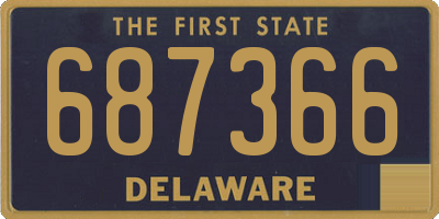 DE license plate 687366