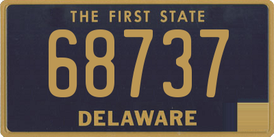 DE license plate 68737