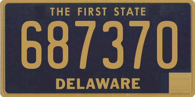 DE license plate 687370