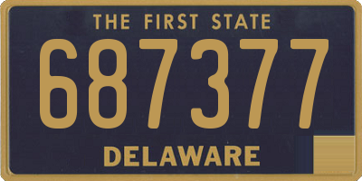 DE license plate 687377