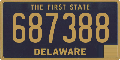 DE license plate 687388