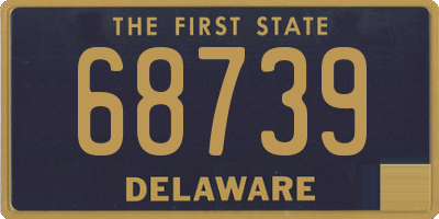 DE license plate 68739