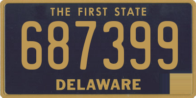 DE license plate 687399