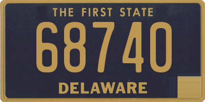 DE license plate 68740