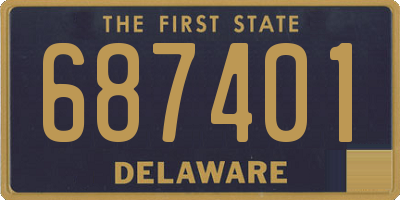 DE license plate 687401