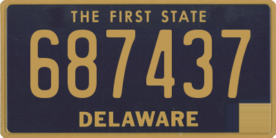DE license plate 687437
