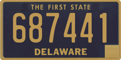 DE license plate 687441