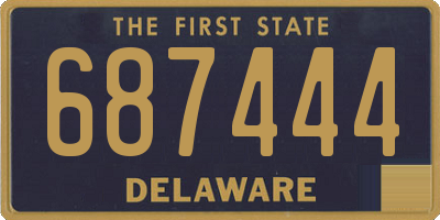 DE license plate 687444