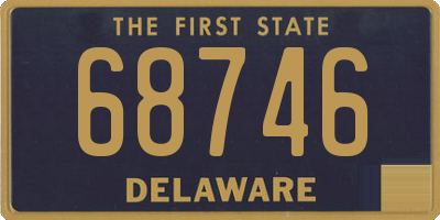 DE license plate 68746