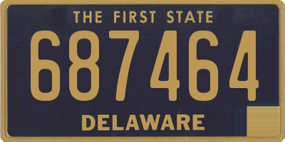 DE license plate 687464