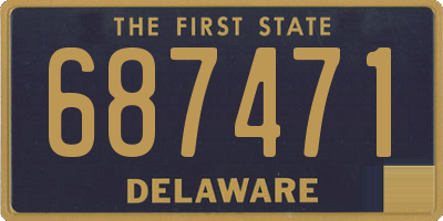 DE license plate 687471