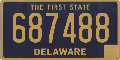 DE license plate 687488