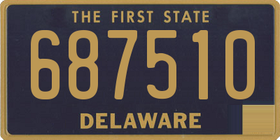 DE license plate 687510