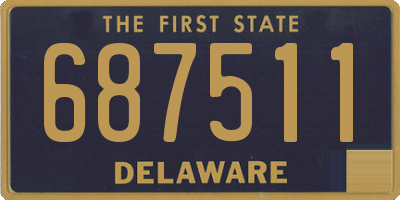 DE license plate 687511
