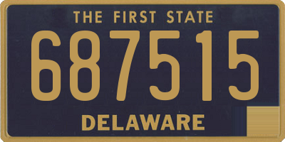 DE license plate 687515