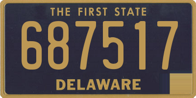 DE license plate 687517
