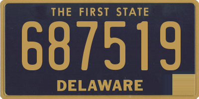 DE license plate 687519