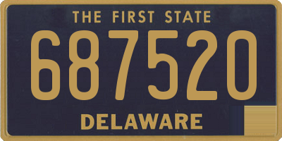 DE license plate 687520