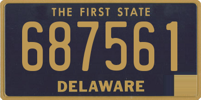 DE license plate 687561