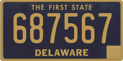 DE license plate 687567