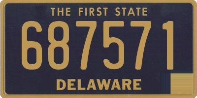 DE license plate 687571