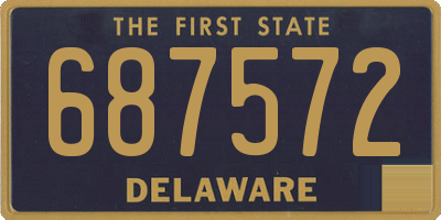 DE license plate 687572