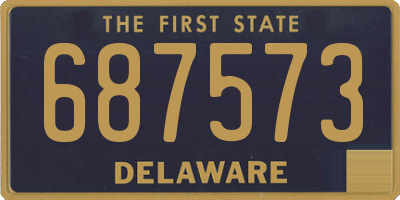 DE license plate 687573