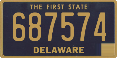 DE license plate 687574