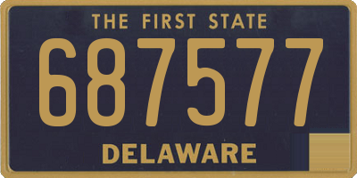 DE license plate 687577