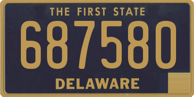 DE license plate 687580