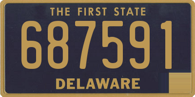 DE license plate 687591