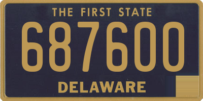DE license plate 687600
