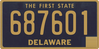 DE license plate 687601