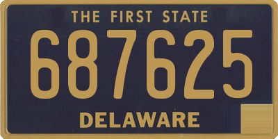 DE license plate 687625