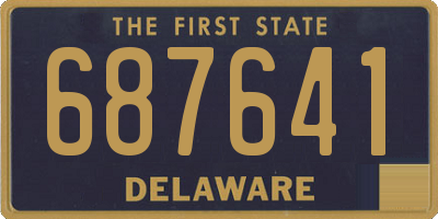 DE license plate 687641