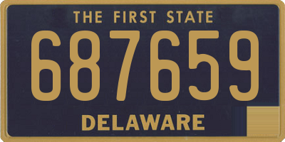 DE license plate 687659