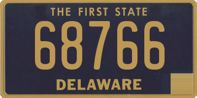 DE license plate 68766