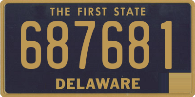 DE license plate 687681