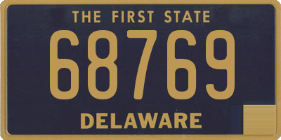 DE license plate 68769
