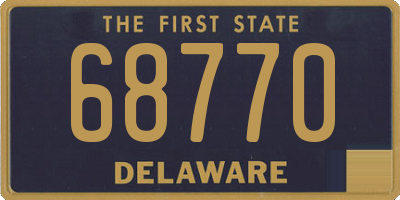 DE license plate 68770