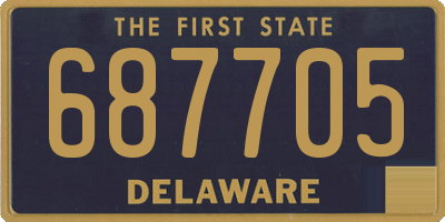 DE license plate 687705