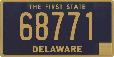 DE license plate 68771