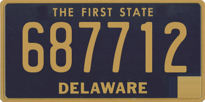 DE license plate 687712