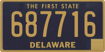 DE license plate 687716