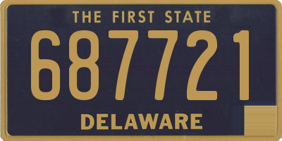 DE license plate 687721