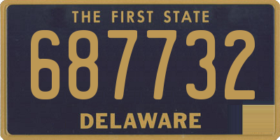 DE license plate 687732
