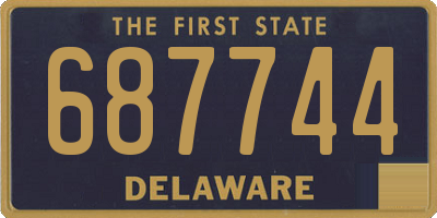 DE license plate 687744