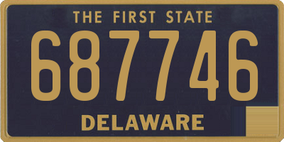 DE license plate 687746