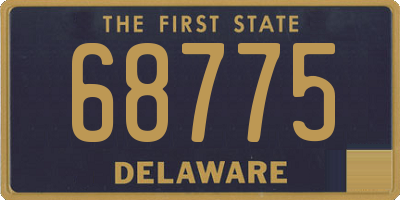 DE license plate 68775