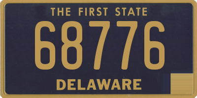 DE license plate 68776